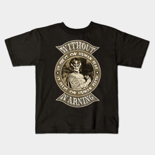 Without Warning Vintage Kids T-Shirt